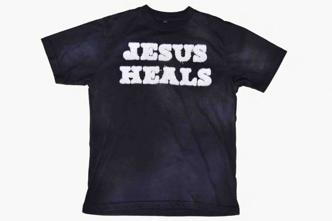 BLACK JESUS HEALS T-SHIRT