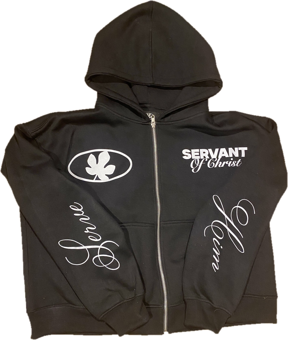 Black “Servant of Christ” Zip Up Hoodie