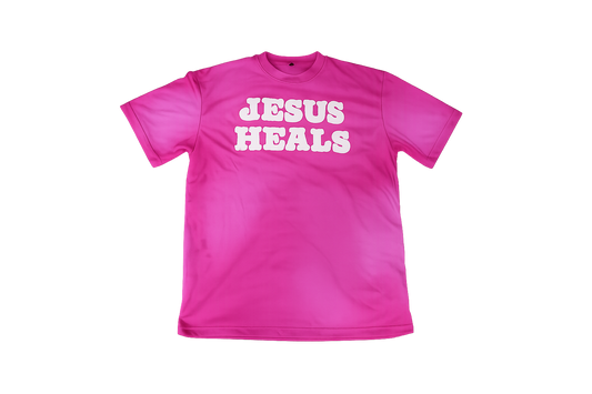PINK JESUS HEALS T-SHIRT