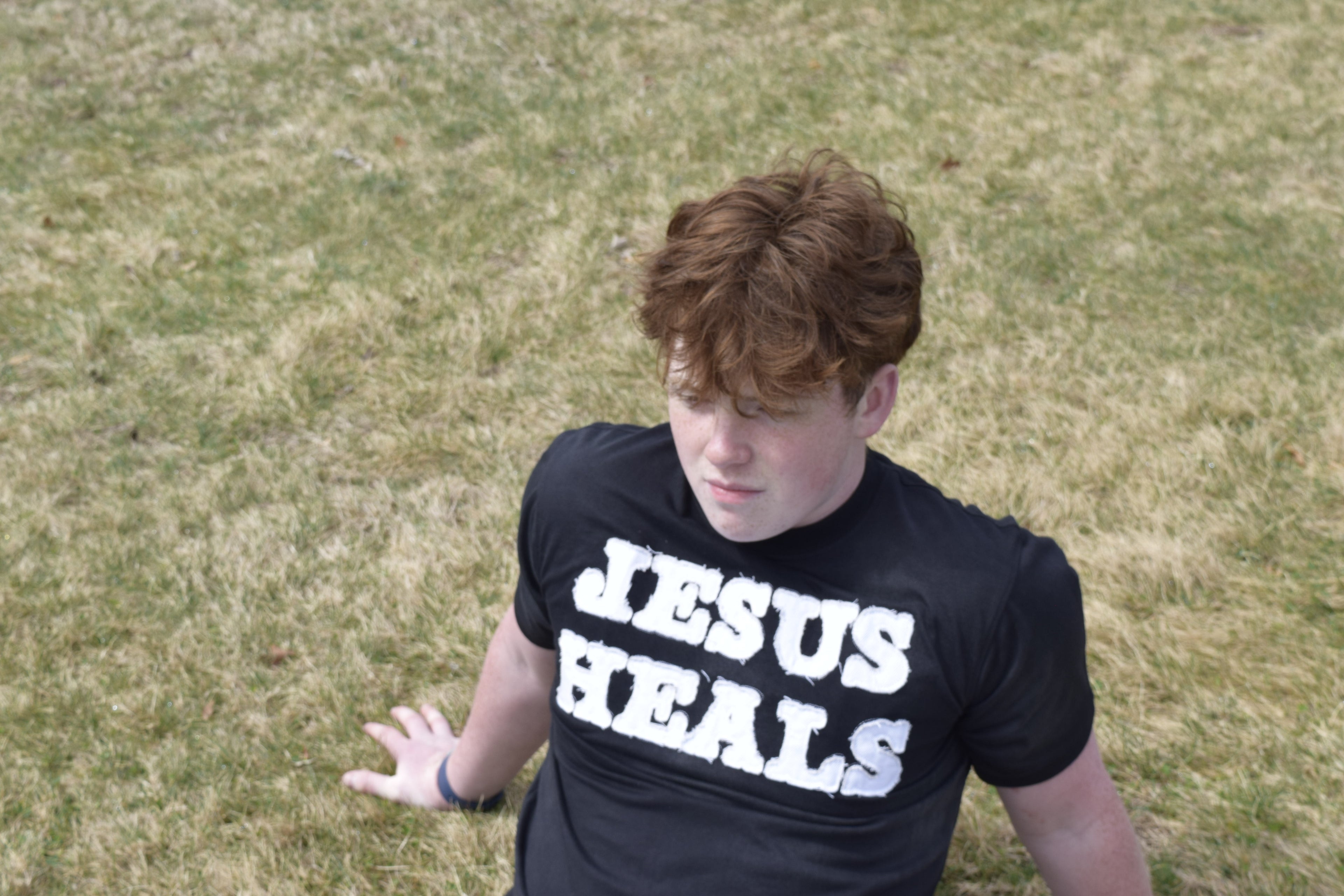 BLACK JESUS HEALS T-SHIRT