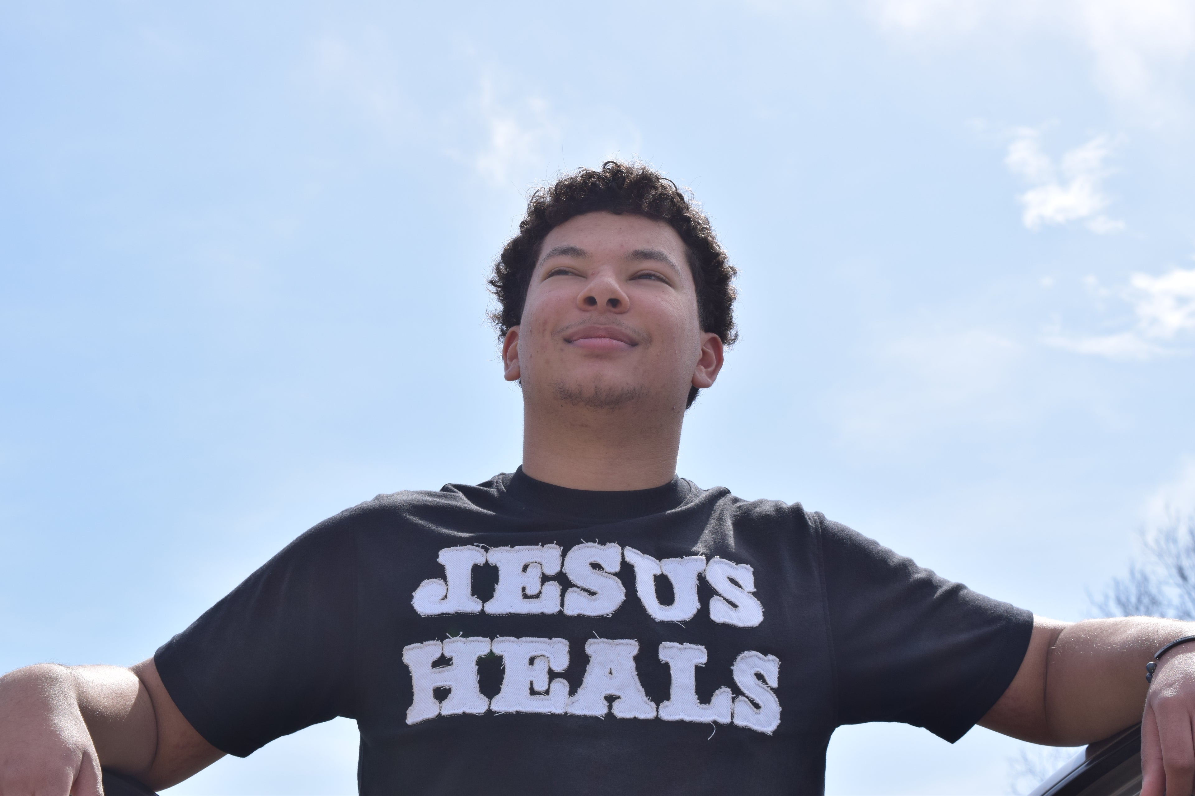BLACK JESUS HEALS T-SHIRT