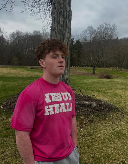PINK JESUS HEALS T-SHIRT